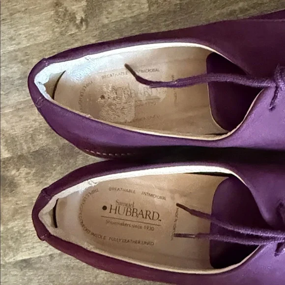 Samuel Hubbard Women's Burgundy Lace-Up Shoes Size 9 - Picture 4 of 6